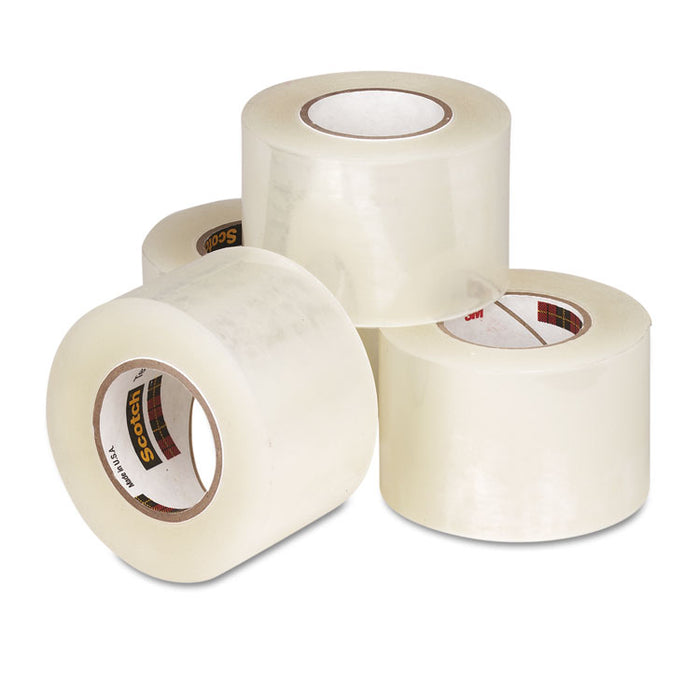 Tear-By-Hand Packaging Tapes, 1.5" Core, 1.88" x 50 yds, Clear, 4/Pack