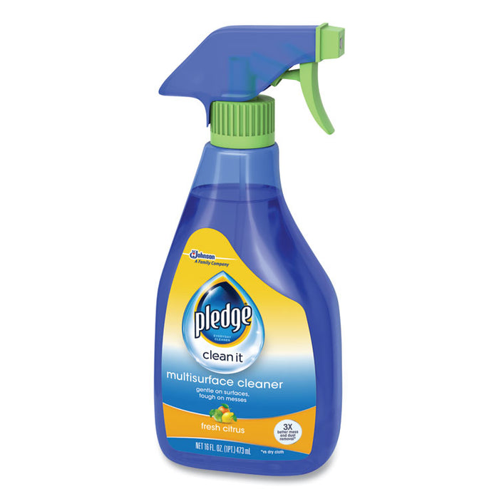 Multi-Surface Cleaner, Clean Citrus Scent, 16oz Trigger Bottle, 6/Carton