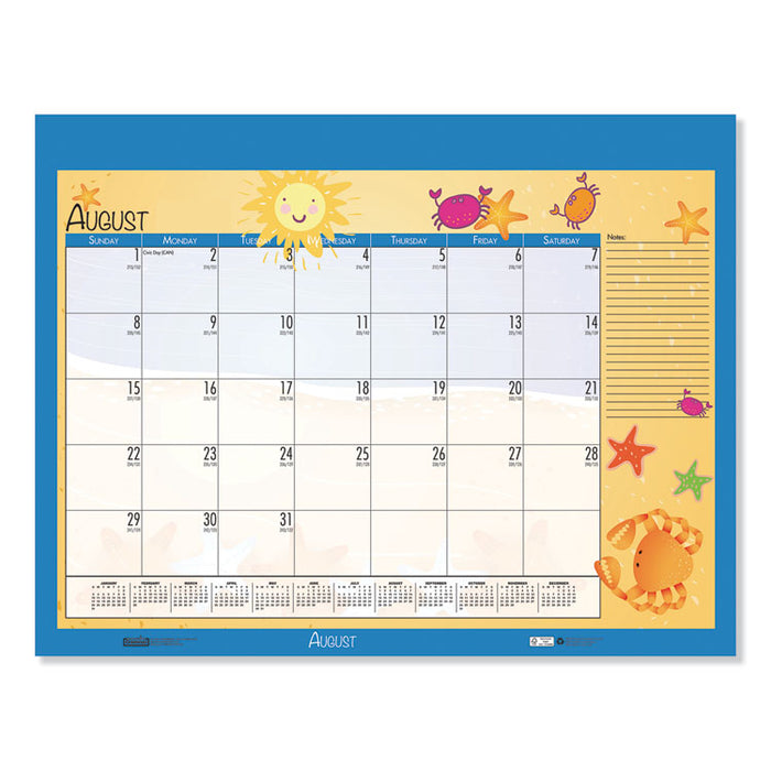 Earthscapes Seasonal Desk Pad Calendar, 18 1/2 x 13, 2020