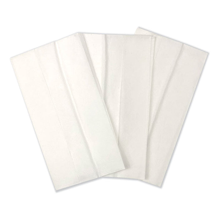 Tall-Fold Napkins, 1-Ply, 7 x 13 1/4, White, 10,000/Carton