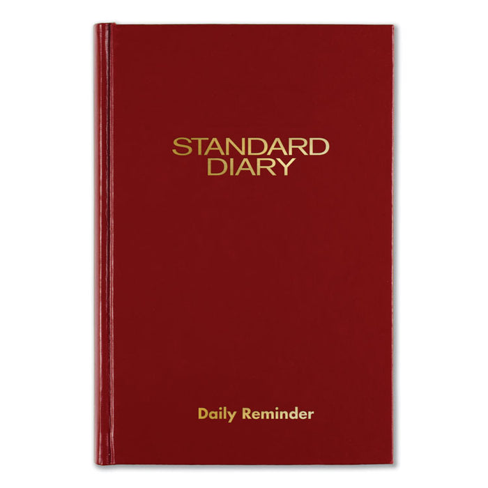 Standard Diary Recycled Daily Reminder, Red, 7 1/2 x 5 1/8, 2020