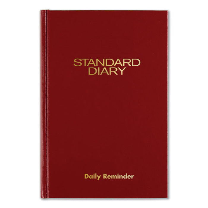 Standard Diary Recycled Daily Reminder, Red, 7 1/2 x 5 1/8, 2020