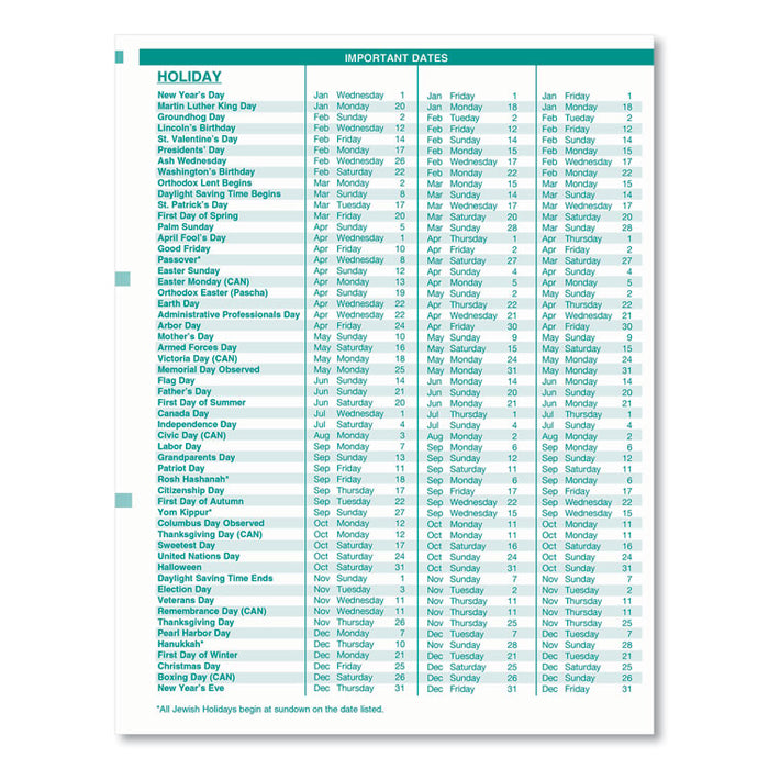 Express Track Recycled Weekly Appointment Book/Monthly Planner, 11 x 8.5, Black Cover, 13-Month (Jan to Jan): 2023 to 2024
