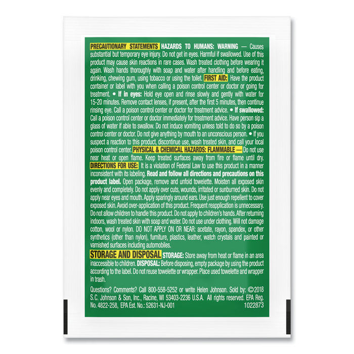 Deep Woods Towelette, 0.28 Box, Unscented, 12/Box