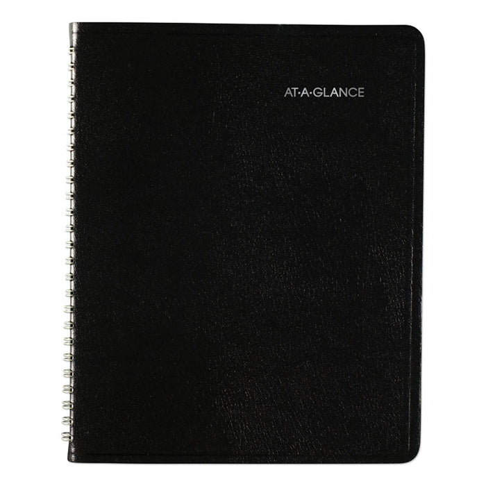 DayMinder Open-Schedule Weekly Appointment Book, 8.75 x 7, Black Cover, 12-Month (Jan to Dec): 2023