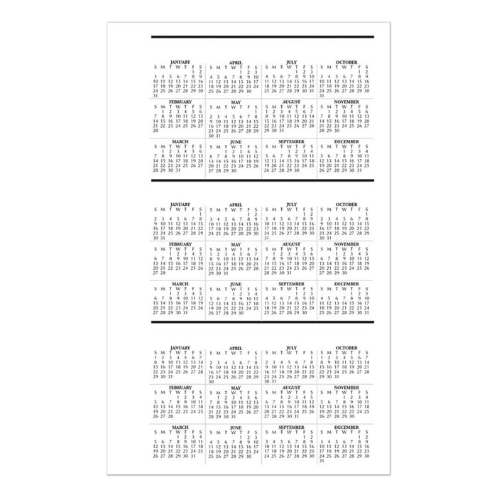 Recycled Weekly Appointment Book, 30-Minute Appointments, 8 x 5, Black, 2020