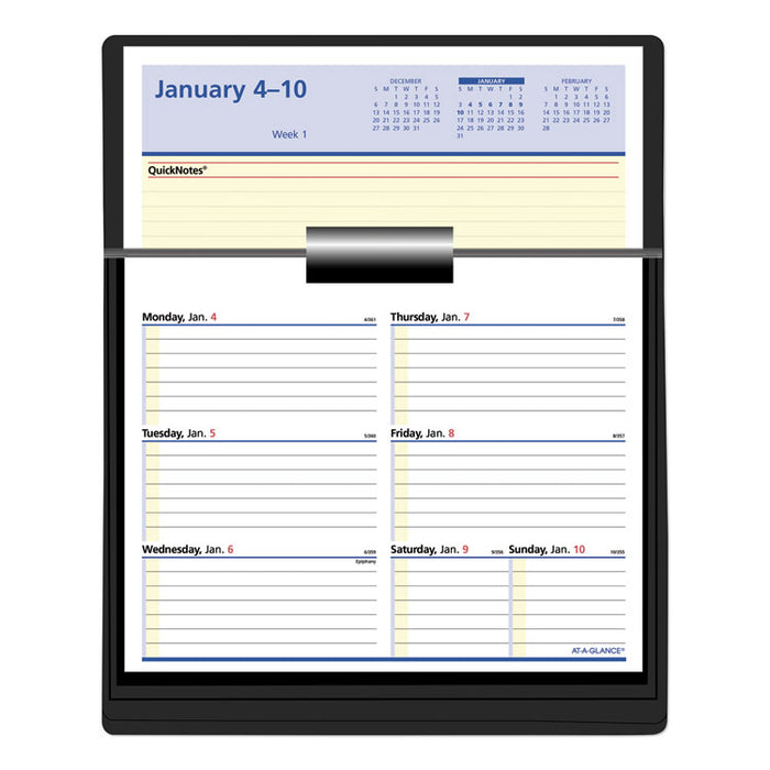 Flip-A-Week Desk Calendar Refill with QuickNotes, 7 x 6, White Sheets, 2023