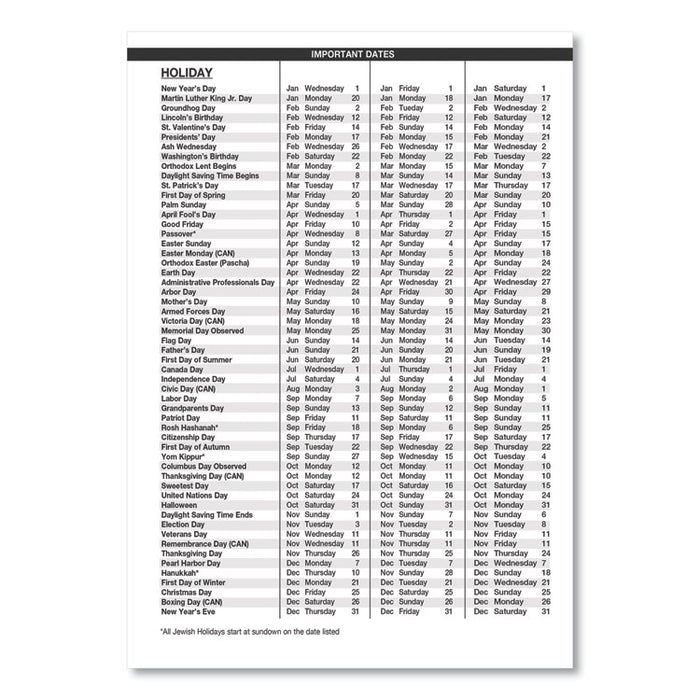 14-Month Recycled Ruled Monthly Planner, 11 x 8.5, Black Cover, 14-Month (July to Aug): 2022 to 2023