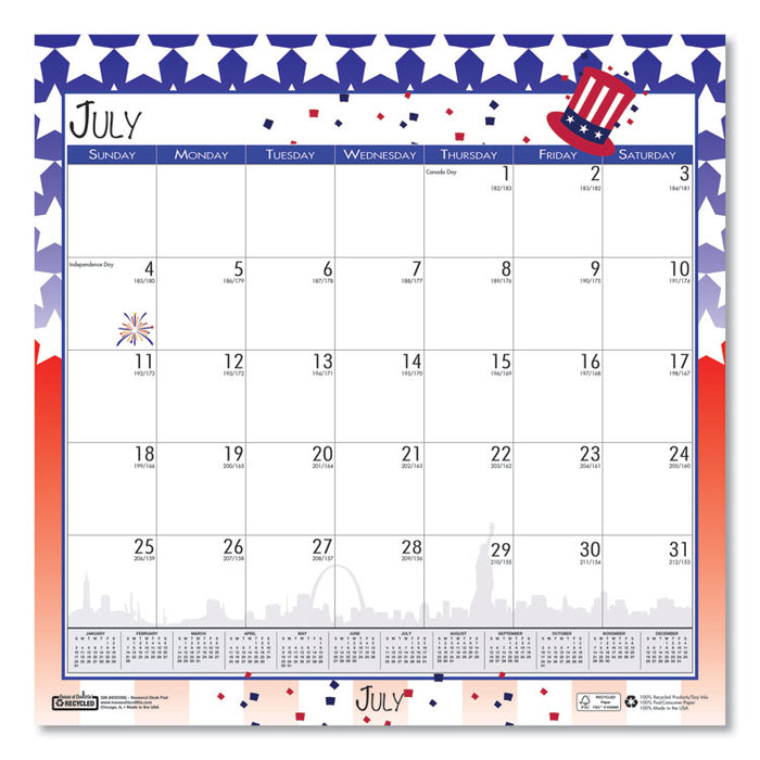 Recycled Seasonal Wall Calendar, Earthscapes Illustrated Seasons Artwork, 12 x 12, 12-Month (Jan to Dec): 2023