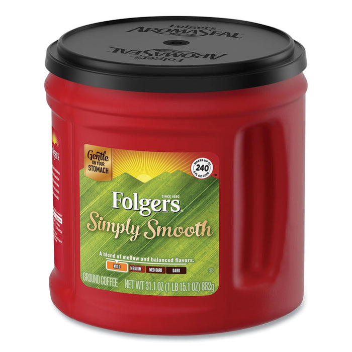 Country Roast Coffee, Country Roast, 25.1 oz Canister, 6/Carton