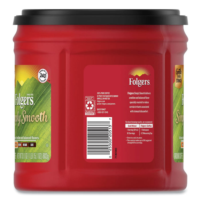 Country Roast Coffee, Country Roast, 25.1 oz Canister, 6/Carton