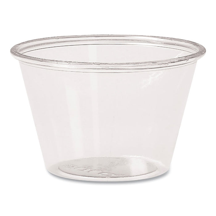 Portion Containers, Polypropylene, 4 oz, Clear, 250/Bag, 10 Bags/Carton
