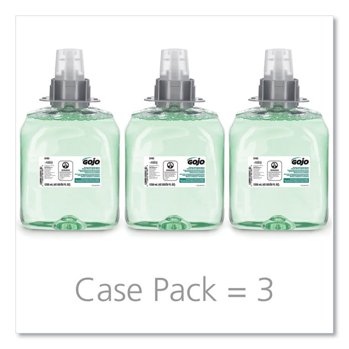 Luxury Foam Hair & Body Wash, 1250mL Refill, Cucumber Melon Scent, 3/Carton