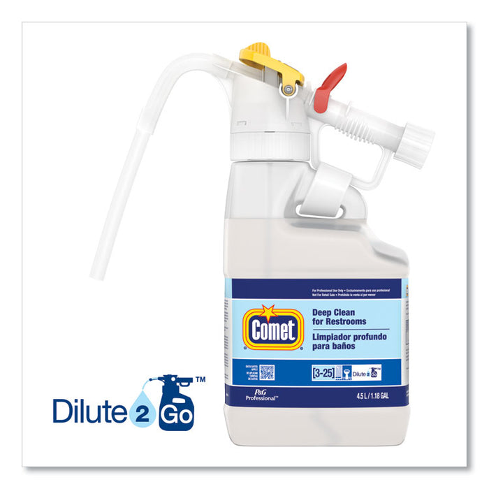 Dilute 2 Go, Comet Deep Clean for Restrooms, Fresh Scent, , 4.5 L Jug, 1/Carton