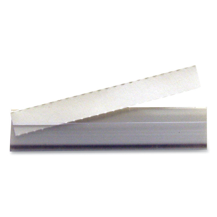 Shelf Labeling Strips, Side Load, 4 x 7/8, Clear, 10/Pack