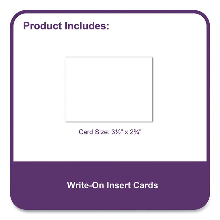 Self-Adhesive Labeling Pockets, Top Load, 3.75 x 3, Clear, 25/Pack