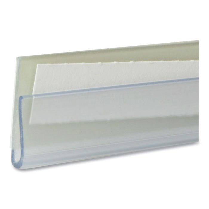 Shelf Labeling Strips, Side Load, 4 x 7/8, Clear, 10/Pack