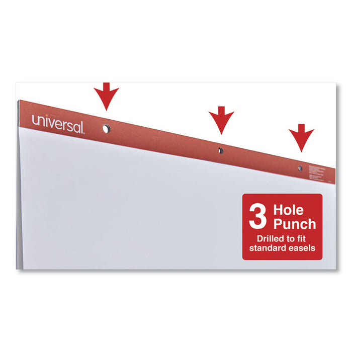 Easel Pads/Flip Charts, Unruled, 27 x 34, White, 50 Sheets, 2/Carton