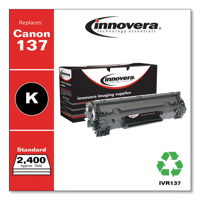 Remanufactured Black Toner, Replacement for 137 (9435B001AA), 2,400 Page-Yield