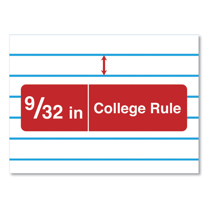 Composition Book, Medium/College Rule, Black Marble Cover, 9.75 x 7.5, 100 Sheets, 6/Pack