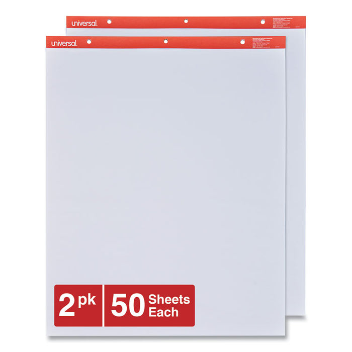 Easel Pads/Flip Charts, Unruled, 27 x 34, White, 50 Sheets, 2/Carton