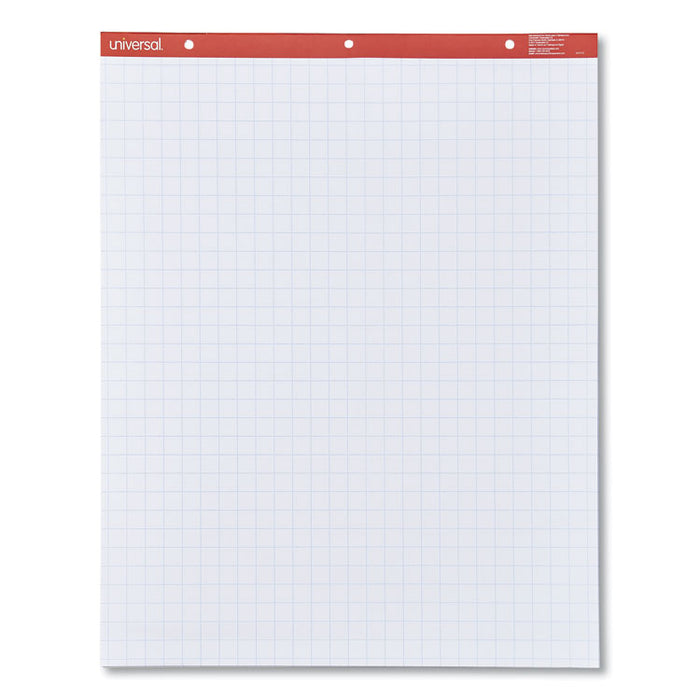 Easel Pads/Flip Charts, Quadrille Rule (1 sq/in), 27 x 34, White, 50 Sheets, 2/Carton