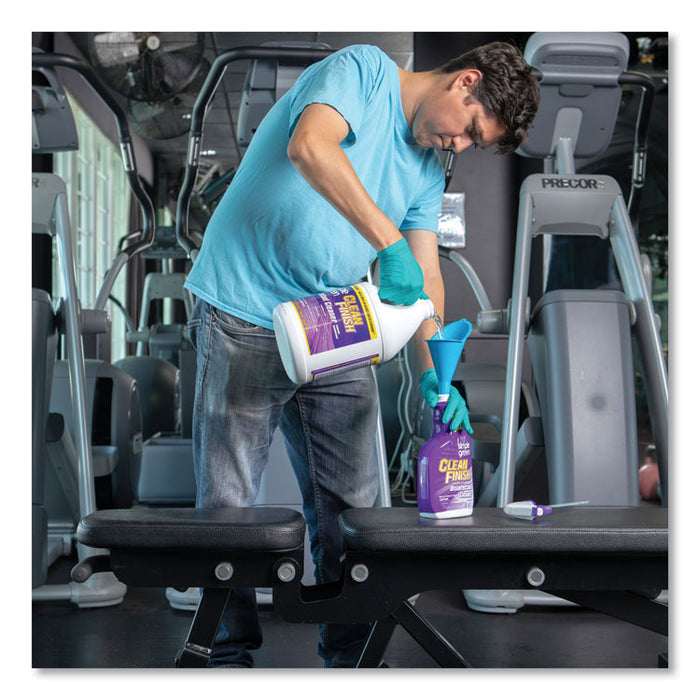 Clean Finish Disinfectant Cleaner, 1 gal Bottle, Herbal, 4/CT