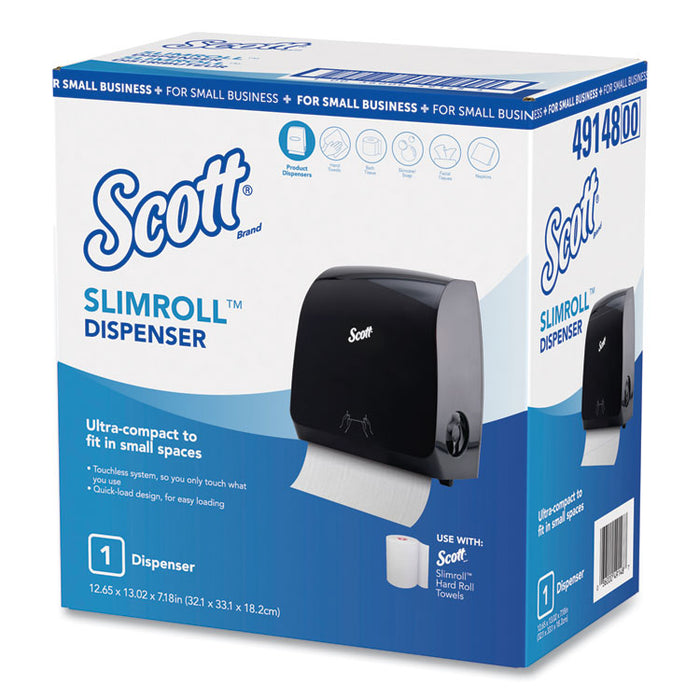 Control Slimroll Manual Towel Dispenser, 12.65 x 7.18 x 13.02, Black