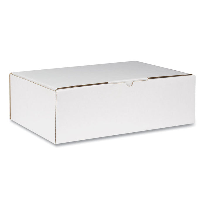 Self-Locking Mailing Box, Regular Slotted Container (RSC), 13" x 9" x 4", White, 25/Pack
