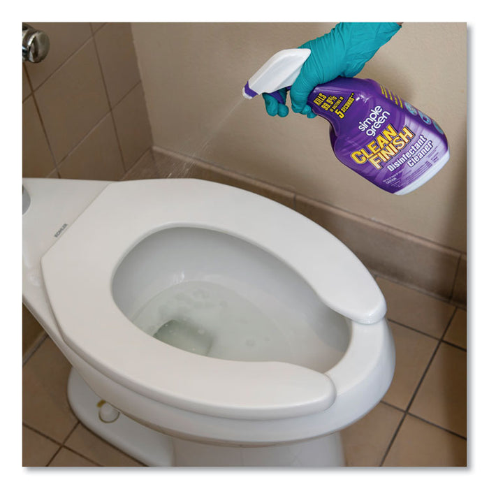 Clean Finish Disinfectant Cleaner, 32 oz Bottle, Herbal, 12/Carton