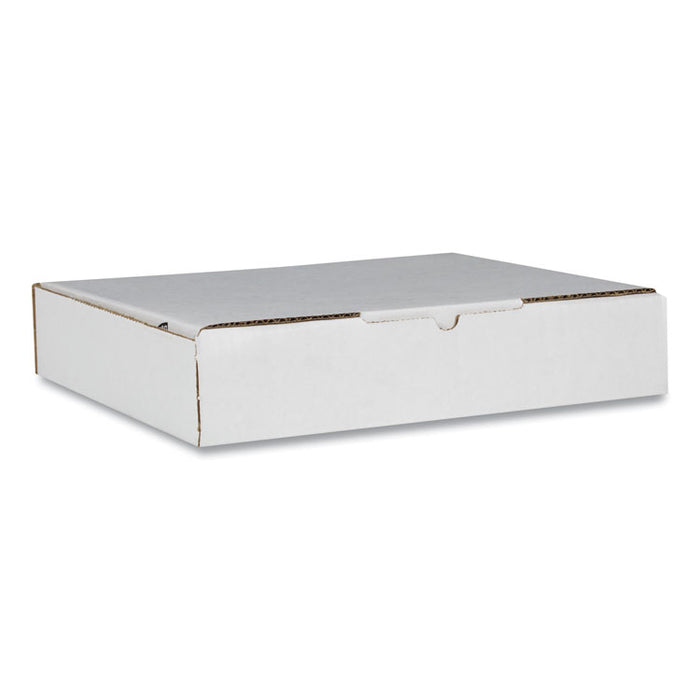 Self-Locking Mailing Box, Regular Slotted Container (RSC), 11.5" x 8.75" x 2.13", White, 25/Pack