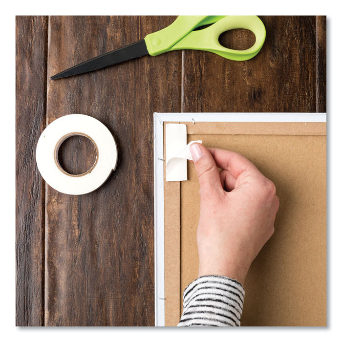 Double-Stick Foam Mounting Tape, Permanent, Holds Up to 2 lbs, 0.75" x 36 yds