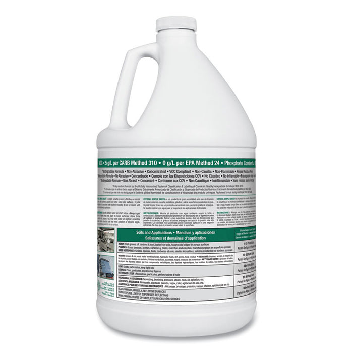 Crystal Industrial Cleaner/Degreaser, 1gal, 6/Carton