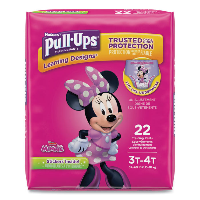 Pull-Ups Learning Designs Potty Training Pants for Girls, Size 3T-4T, 22/Pack