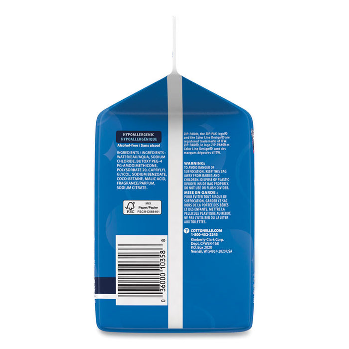 Fresh Care Flushable Cleansing Cloths, White, 5x7 1/4, 168/Pack,8 Pack/Carton