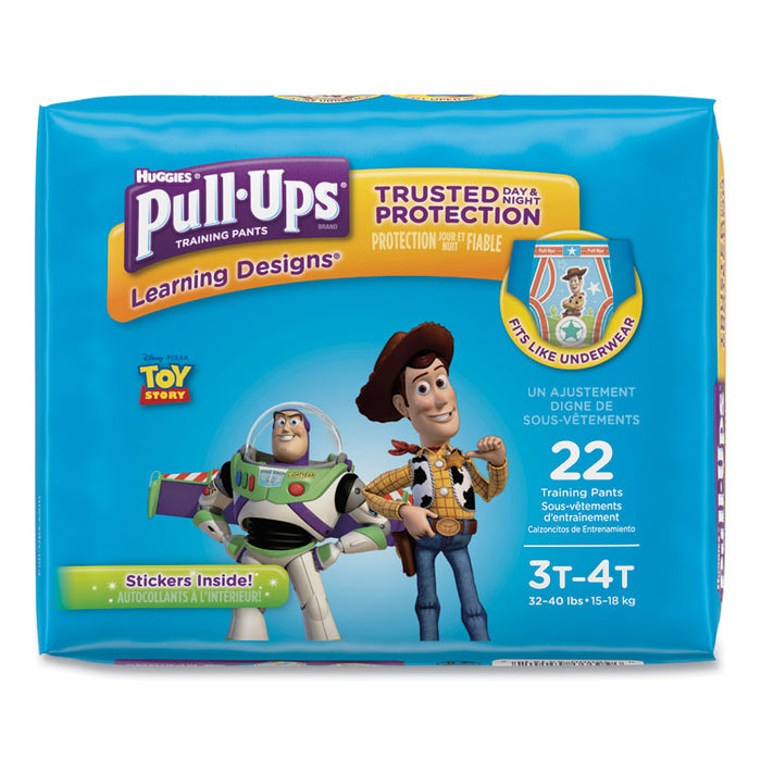 Pull-Ups Learning Designs Potty Training Pants for Boys, Size 3T-4T, 22/Pack