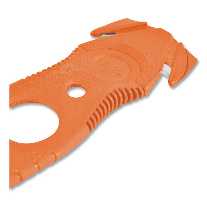 Safety Cutter, 1.2" Blade, 5.75" Plastic Handle, Assorted, 5/Pack