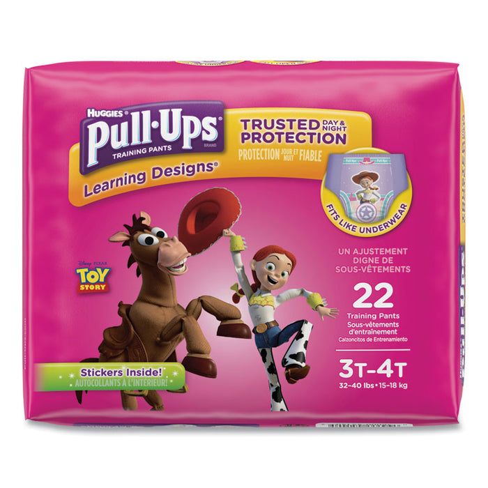 Pull-Ups Learning Designs Potty Training Pants for Girls, Size 3T-4T, 22/Pack