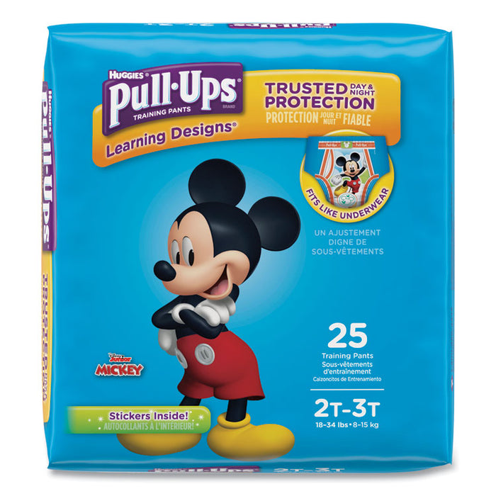 Pull-Ups Learning Designs Potty Training Pants for Boys, Size 2T-3T, 25/Pack