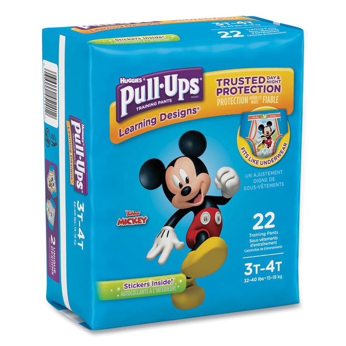 Pull-Ups Learning Designs Potty Training Pants for Boys, Size 3T-4T, 22/Pack
