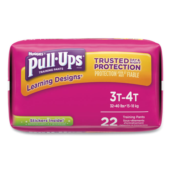 Pull-Ups Learning Designs Potty Training Pants for Girls, Size 3T-4T, 22/Pack