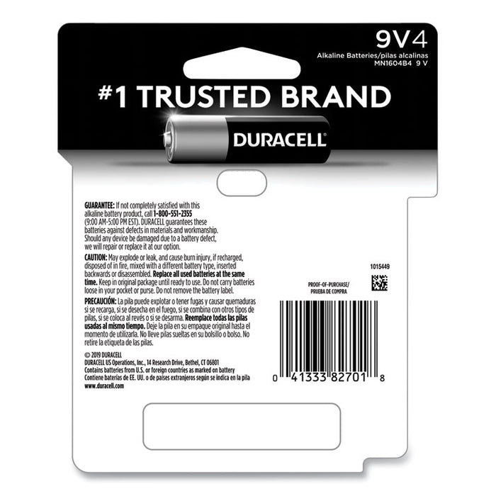 CopperTop Alkaline 9V Batteries, 4/Pack
