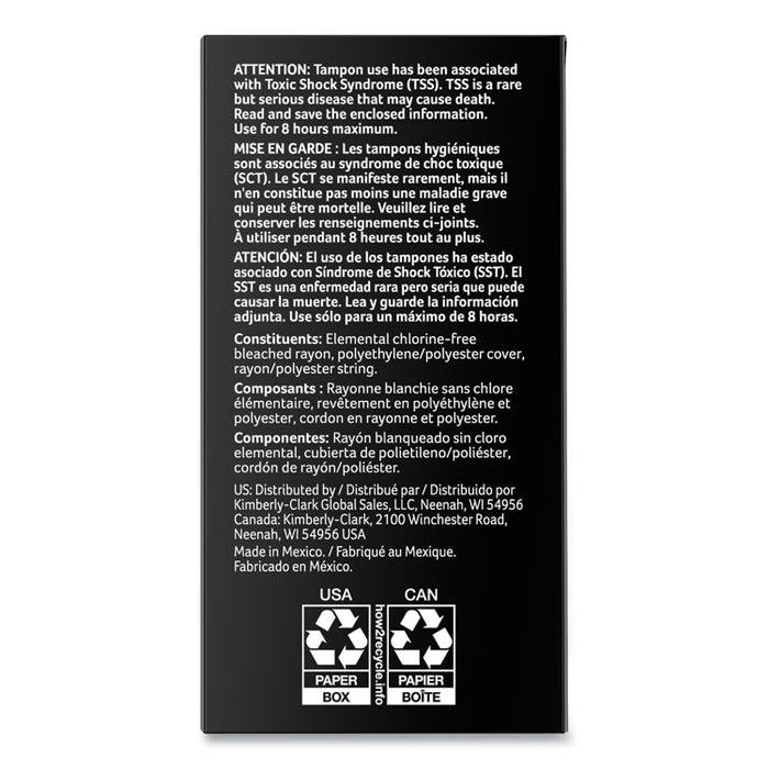 U by Kotex Click Compact Tampons, Super, 18/Pack