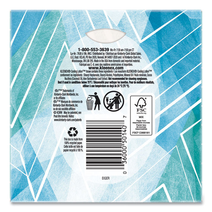 Cool Touch Facial Tissue, 2-Ply, White, 45 Sheets/Box