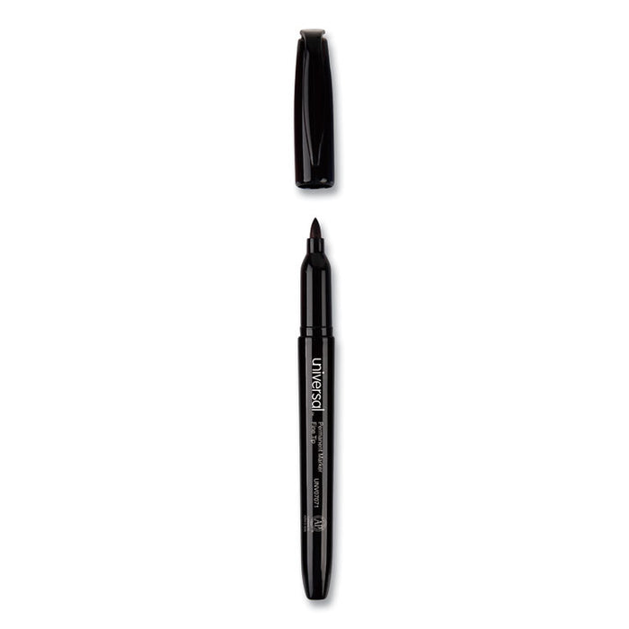 Pen-Style Permanent Marker, Fine Bullet Tip, Black, 36/Pack