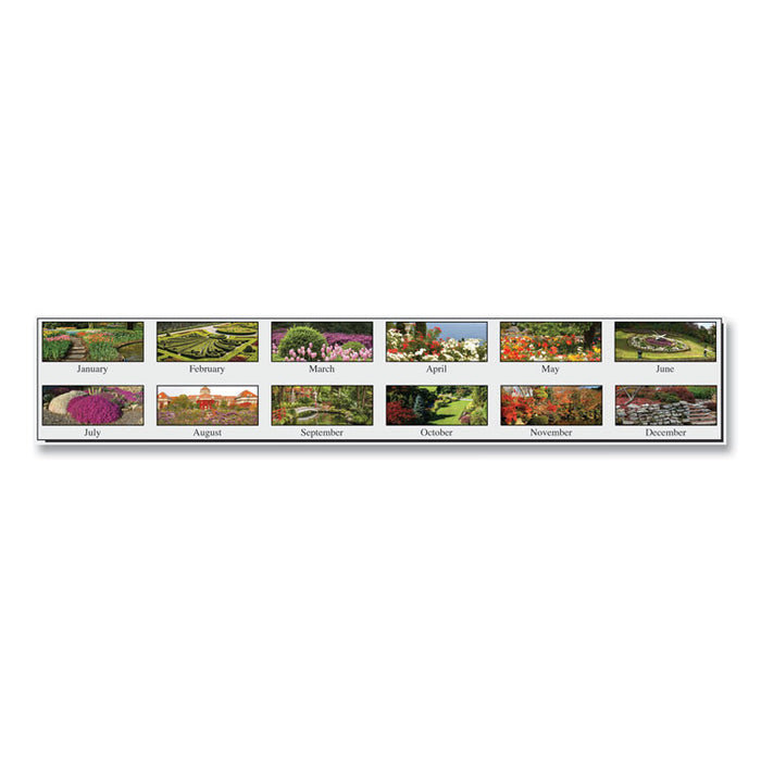 Recycled Gardens of the World Photo Monthly Desk Pad Calendar, 22 x 17, 2020