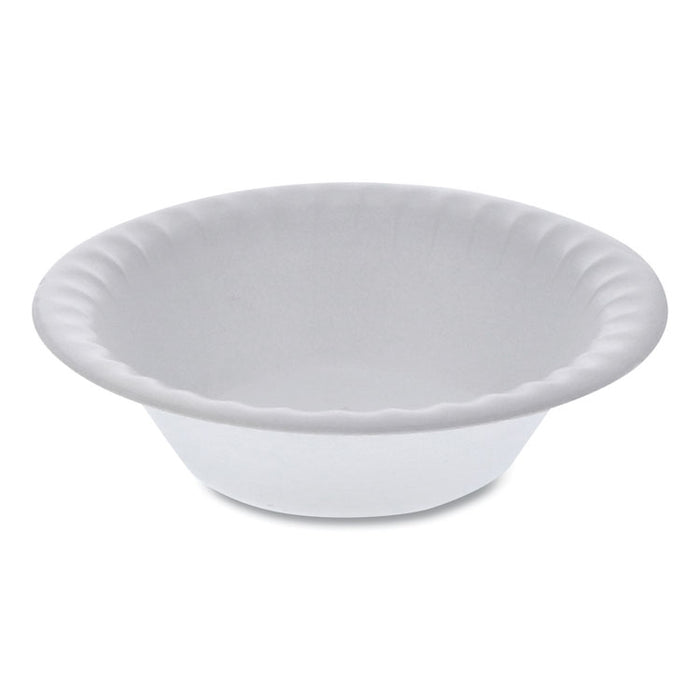Placesetter Satin Non-Laminated Foam Dinnerware, Bowl, 12 oz, 6" dia, White, 1,000/Carton