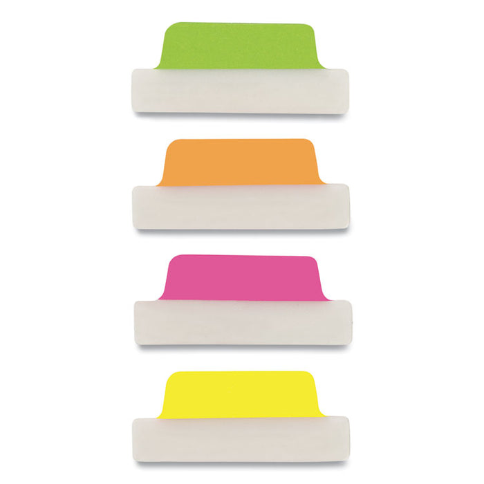 Ultra Tabs Repositionable Margin Tabs, 1/5-Cut Tabs, Assorted Neon, 2.5" Wide, 48/Pack