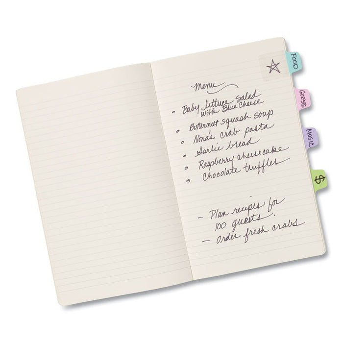 Ultra Tabs Repositionable Tabs, Mini Tabs: 1" x 1.5", 1/5-Cut, Assorted Pastel Colors, 40/Pack