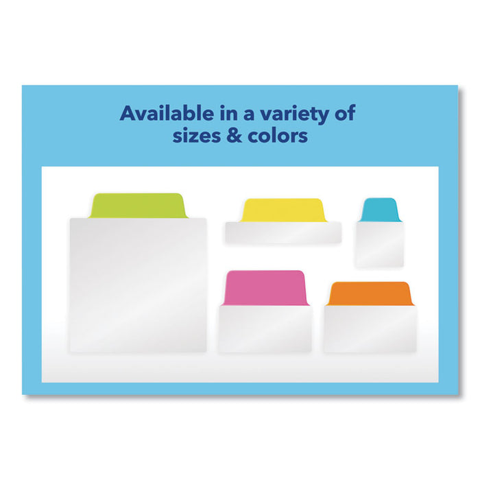 Ultra Tabs Repositionable Tabs, Margin Tabs: 2.5" x 1", 1/5-Cut, Assorted Colors, 24/Pack